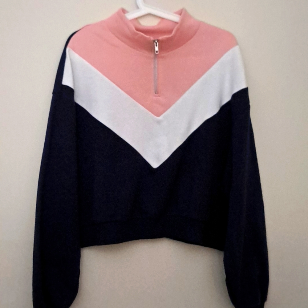 H&M crop crew sweatshirt
